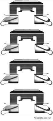 HERTH+BUSS JAKOPARTS Kit d'accessoires, plaquette de frein à disque J3666005 Kit d'accessoires, plaquette de frein à disque HERTH+BUSS JAKOPARTS FORD J3666005