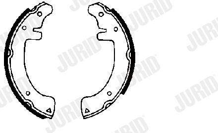 JURID Sada brzdových čeľustí 361069J Sada brzdových čeľustí JURID Symbol 361069J lacné