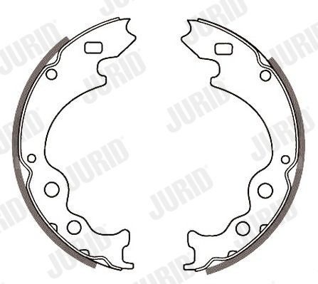 JURID Σετ σιαγόνων φρένων 361413J Σετ σιαγόνων φρένων JURID Ford MONDEO 361413J