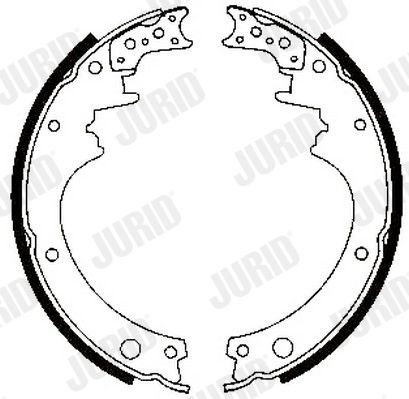 JURID Jeu de mâchoires de frein 362012J Nissan NV200 Sabot de frein JURID 362012J