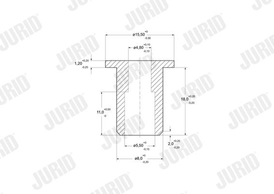 JURID Monteringssats, bromsbackar 771165J 771165J JURID monteringssats bromsbackar Hyundai ix35