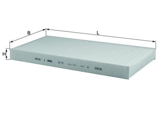 KNECHT Filtrs, Salona telpas gaiss LA 117 Salona gaisa filtrs KNECHT i10 LA 117 lēti