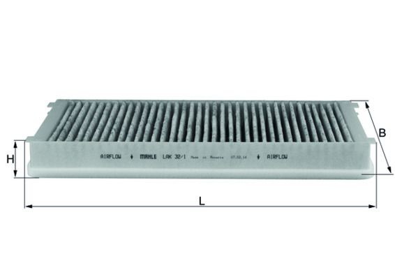 KNECHT Pollenfilter LAK 32/1 Kabinefilter KNECHT Porsche 968 LAK 32/1
