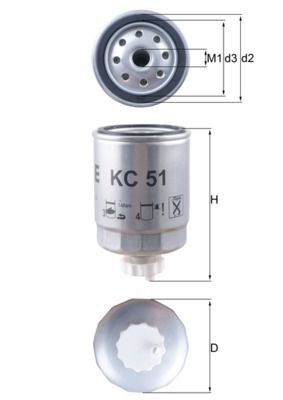KNECHT Degvielas filtrs KC 51 Degvielas filtrs KNECHT Citroën DS3 KC 51