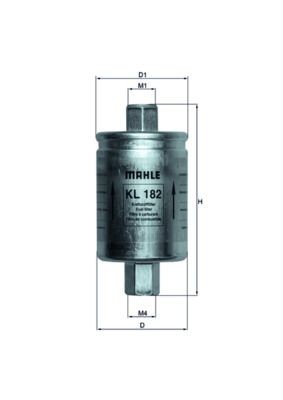 KNECHT Fuel filter KL 182 KL 182 KNECHT fuel filters MG
