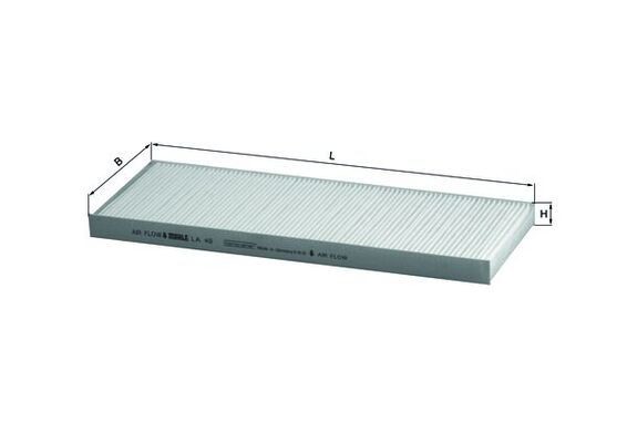 KNECHT Filter, salongiõhk LA 49 Salongifilter KNECHT Kia SORENTO LA 49