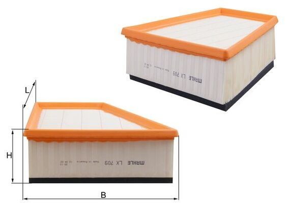 KNECHT Luftfilter LX 709 LX 709 Luftfilter KNECHT SEAT ALTEA