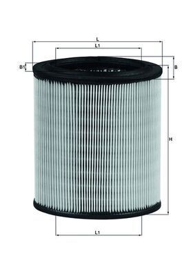 KNECHT Vzduchový filter LX 715 Vzduchový filter KNECHT Peugeot RCZ LX 715