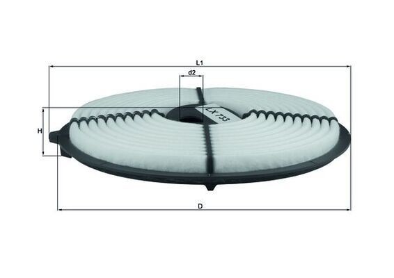 KNECHT Ilmansuodatin LX 733 LX 733 KNECHT Ilmansuodattimet TOYOTA