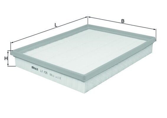 KNECHT Φίλτρο αέρα LX 735 Φίλτρο αέρα KNECHT Renault LATITUDE LX 735