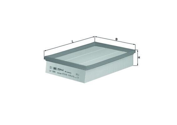 KNECHT Luchtfilter LX 935 LX 935 Luchtfilter van de motor OPEL AGILA KNECHT