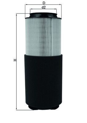KNECHT Vzduchový filter LX 976 LX 976 Vzduchový filter VOLVO V40 Kombi KNECHT
