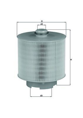 KNECHT Luftfilter LX 1006/1D Luftfilter AUDI KNECHT LX 1006/1D