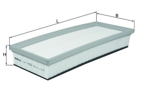 KNECHT Vzduchový filter LX 1452 Vzduchový filter KNECHT RCZ LX 1452 lacné