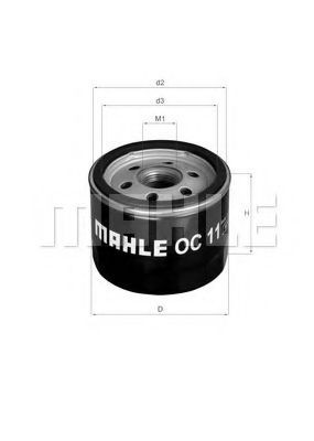 KNECHT Filtre à huile OC 11 Filtre d'huile KNECHT CAPTUR OC 11 pas cher