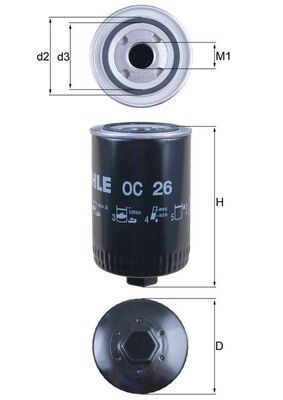 KNECHT Φίλτρο λαδιού OC 26 OC 26 KNECHT Φίλτρο λαδιού Seat φθηνά