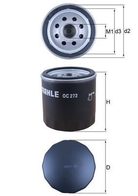KNECHT Oljefilter OC 272 OC 272 KNECHT oljefilter Alfa Romeo 75