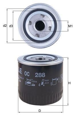 KNECHT Oliefilter OC 288 KNECHT OC 288 Filters FORD USA EXPLORER (U251)