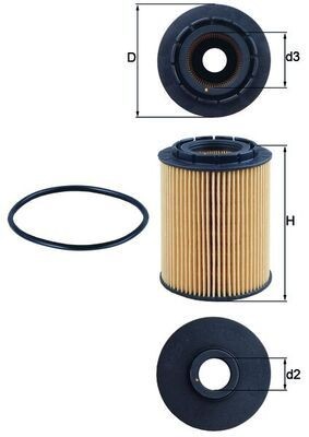KNECHT Olejový filter OX 160D Olejový filter KNECHT KUGA OX 160D lacné