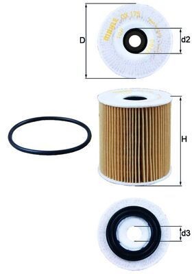 KNECHT Oljefilter OX 175D OX 175D KNECHT motoroljefilter CHEVROLET C1500