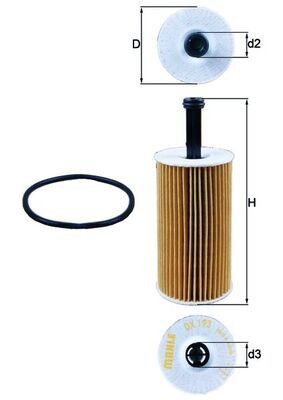 KNECHT Oljefilter OX 193D OX 193D KNECHT oljefilter Citroen AMI