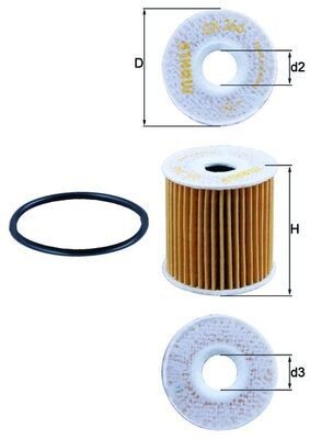 KNECHT Filtro de óleo OX 346D Filtro de óleo KNECHT Volkswagen VENTO OX 346D