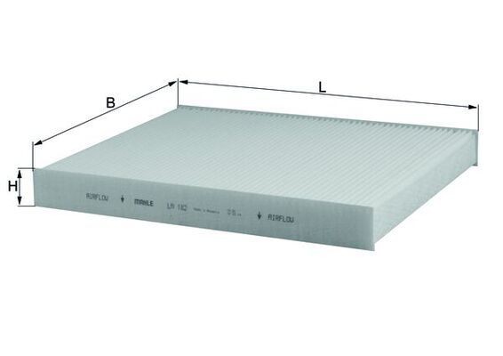 KNECHT Interieurfilter LA 182 Volkswagen VENTO Cabinefilter KNECHT LA 182