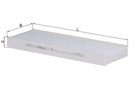 KNECHT Pollen filter LA 289 NISSAN MAXIMA KNECHT pollen filter LA289