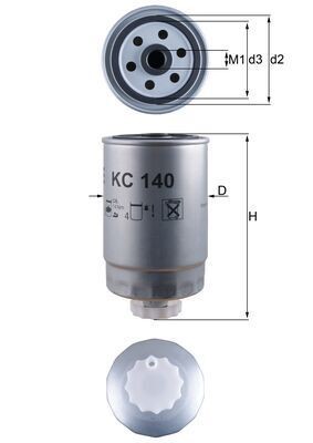 KNECHT Filtro carburante KC 140 KC 140 Filtro carburante KNECHT LANCIA MUSA costo