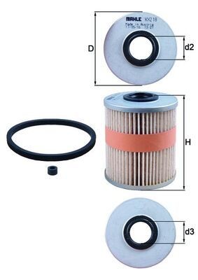 KNECHT Fuel filter KX 218D Daewoo LUBLIN KNECHT fuel filter KX218D