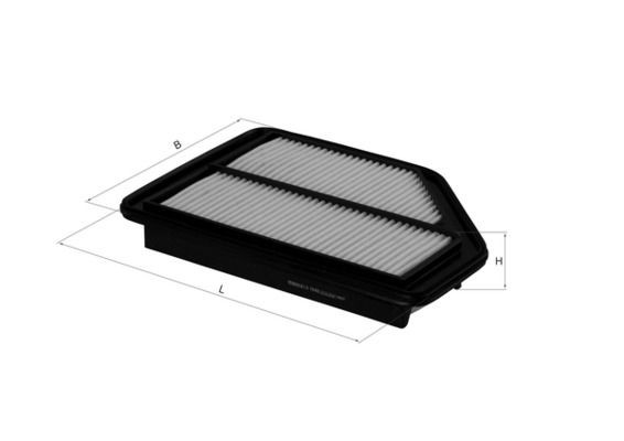 KNECHT Vzduchový filter LX 1948 Vzduchový filter KNECHT Honda CIVIC LX 1948