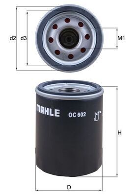 KNECHT Oliefilter OC 602 OC 602 Oliefilters JEEP GRAND CHEROKEE KNECHT