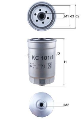 KNECHT Filtre à carburant KC 101/1 Hyundai BAYON Filtre à carburant KNECHT KC 101/1