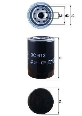 KNECHT Oliefilter OC 613 Motoroliefilter KNECHT COUPE OC 613 goedkoop