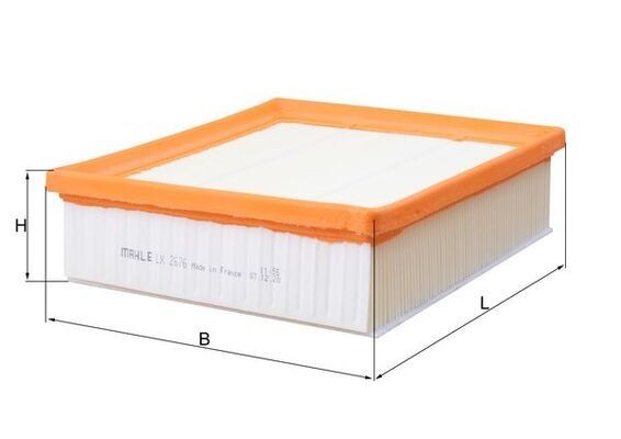 KNECHT Gaisa filtrs LX 2676 LX 2676 Gaisa filtrs KNECHT ALFA ROMEO MITO