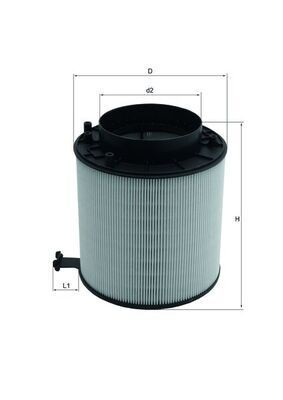 KNECHT Sekundært luftfilter LXS 7233 Sekundært luftfilter KNECHT Toyota AYGO LXS 7233