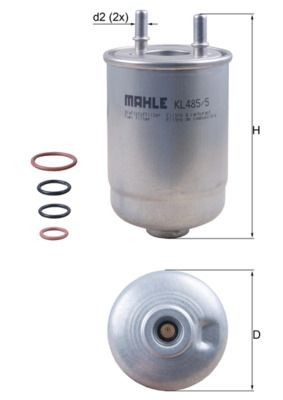 KNECHT Kraftstofffilter KL 485/5D Benzinfilter KNECHT Renault TALISMAN KL 485/5D