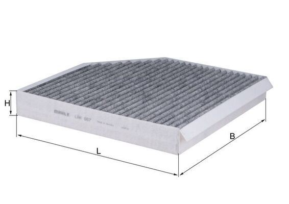 KNECHT Filtro, ar do habitáculo LAK 667 LAK 667 Filtro do habitáculo KNECHT VW TIGUAN