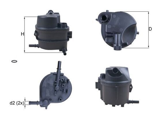 KNECHT Drivstoffilter KL 777D KL 777D Drivstoffilter CITROËN C8 KNECHT