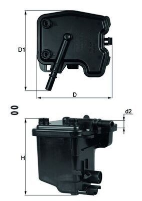 KNECHT Palivový filter KL 431D KL 431D Palivový filter SUZUKI ALTO KNECHT
