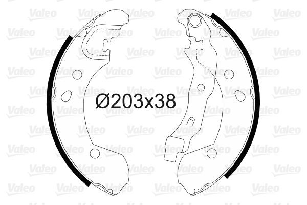 VALEO Remschoenset 564099 Remschoenen VALEO QASHQAI 564099 goedkoop