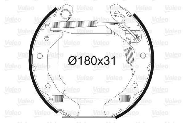 VALEO Bremsesett, trommebremse 554870 554870 Bremsesett, trommebremse DAEWOO ESPERO VALEO
