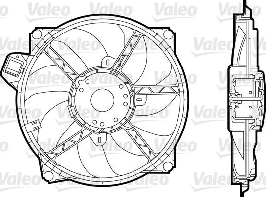 VALEO Βεντιλατέρ 696376 Βεντιλατέρ ψυγείου VALEO NX 696376 φθηνά