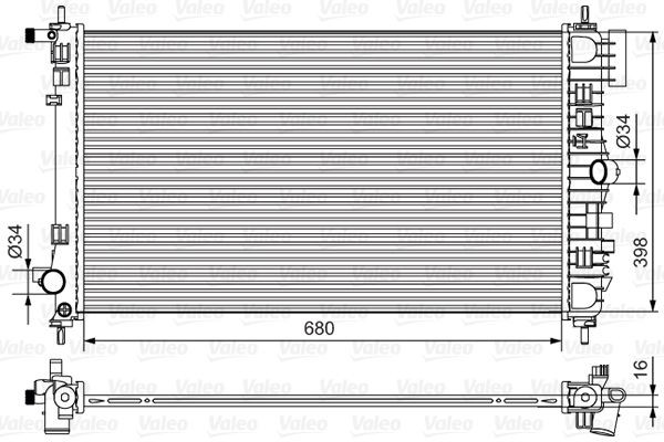 VALEO Radiateur 735483 Saab 9000 Radiator VALEO 735483