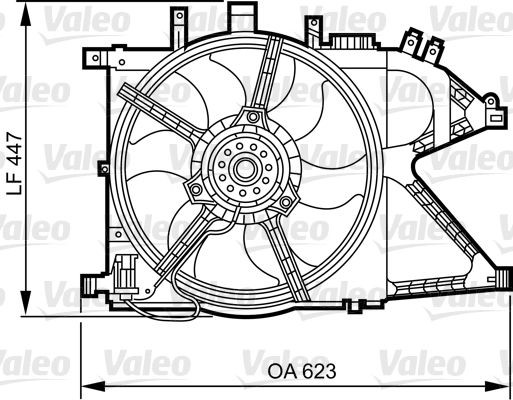 VALEO Halter, Kühlerlüfter 696382 696382 Halter, Kühlerlüfter ALFA ROMEO 155 VALEO kaufen