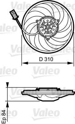 VALEO Radiaatori ventilaator 696367 Radiaatori ventilaator VALEO Opel VIVARO 696367