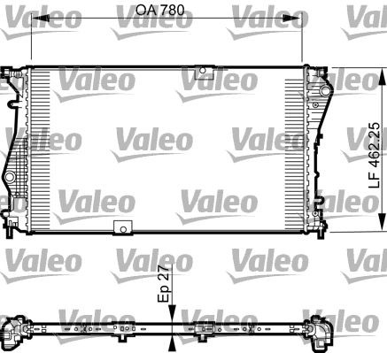 VALEO Kylare 735599 735599 VALEO kylare NISSAN PIXO