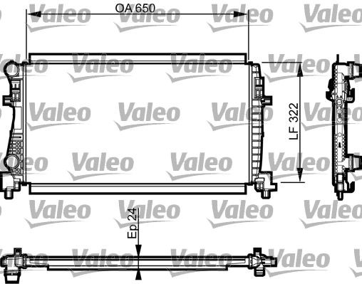 VALEO Radiator, motorkjøling 735557 VALEO 735557 Radiator, motorkjøling