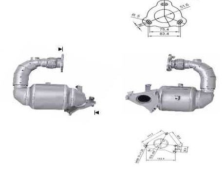 VEGAZ Katalysator DK-969 VEGAZ DK-969 Katalysator RENAULT KOLEOS hva koster