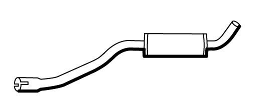 VEGAZ Mittenljuddämpare LDS-11 LADA 111 Kombi Mellan ljuddämpare VEGAZ LDS-11